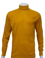 เสื้อคอพันชาย คอเต่าแขนยาวพระ แขนจั๊ม สีน้ำตาล ขนาดฟรีไซส์ มาตรฐาน ผ้าบาง ราคาถูก