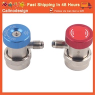 Calinodesign A/C Manifold Gauge Adapter Antirust High Low for R134 Set