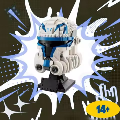 2025 New 854pcs FIT 75349 Star Battle Captain Rex Helmet Building Blocks Model Bricks s For Kid Adul