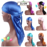 ZLION Silk Durag, Pre-Tied Elastic Pirate Hat, Polyester
