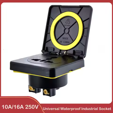 EU US AU UK Universal Waterproof Industrial Socket 10A/16A 250V IP44 AC Power Connector Plug Electri