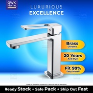 Brass Chrome Tap | Premium Anti Rust Quality Brass Tap | Brass Faucet | Brass Basin Tap | Brass Tap