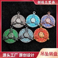 Mini Pendant Metal Fidget Spinner Dice Dungeon and Dragon D & D Cthulhu Board Game Dice Pendant Dice