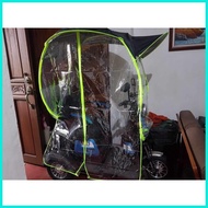 ✅ ❦ ♠ ♞,♘Ebike Motor Canopy Umbrella Solid Black with detachable full side cover - longer version