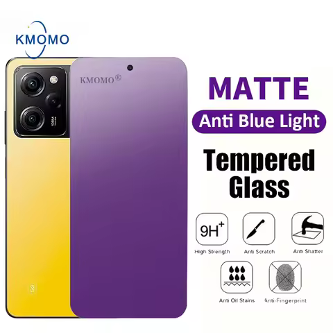 Matte Anti Blue Ray Tempered Glass For Xiaomi Poco F6 Pro X6 M6 C65 F5 X5 M5 M5s F4 GT X4 M4 5G C40 