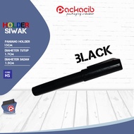 [BLACK] Black Siwak Holder Toothbrush Holder | Empty Plastic Holder | Siwak Storage Container