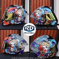 หมวกกันน็อคเต็มใบ RD รุ่น CZR BT Harley Quinn Pink รองรับการติดบลูทูธ ถอดซักได้ แถมถุงผ้า ชิวฟรีอีก