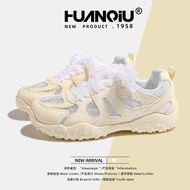 HUANQIU Women Dad Shoes - Casual, Elevated Thick Sole, Breathable Sports Shoes
