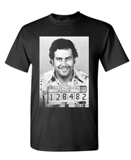 Pablo Escobar - Drug Cartel Kingpin Cocaine - Mens Cotton T-Shirt