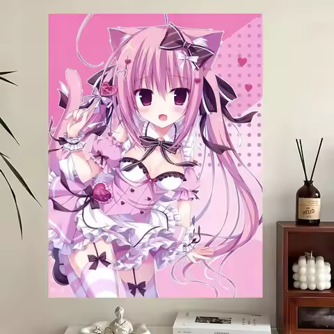 1pc Cute Anime Girl Tapestry Perfect Gift for Anime Fans Wall Hanging for Bedroom Dorm Room Decor An