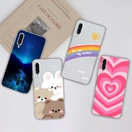 Case For Samsung A90 5G Cute Bear Rainbow Silicone Soft TPU Transparent Cases Anti Drop Protective D