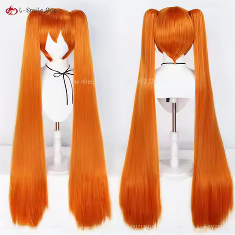 Anime Osana Najimi Cosplay Wig 110cm Orange Long Wigs For Women Cosplay Anime Cosplay Costumes Wig H