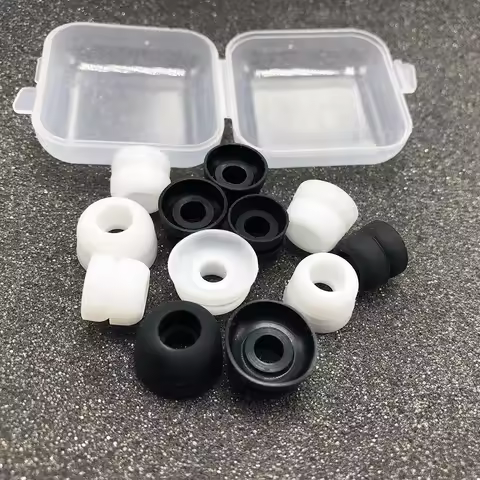 Silicone Ear Pads Two Layer Earphone Eartips For Sennheiser IE60 IE80 CX400 CX500 Huawei Freebuds Pr