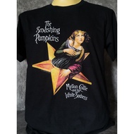 เสื้อวงนำเข้า The Smashing Pumpkins Mellon Collie and the Infinite Sadness Oasis Blur Style Vintage T-Shirt ย้วย เสื้อ