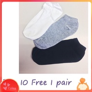 Low ankle School Office Sock Unisex Cotton Ankle Socks Athletic Casual Comfortable Sock Black White 