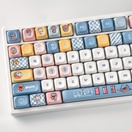 MAIMOOO Doraemon Keycap MOA Profile 120 Keys PBT Dye Sublimation Aula F75 F99 RK100 Cartoon Keycaps 