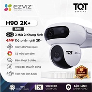 Ezviz H90 Dual Wifi Camera (4MP + 4MP) / H9C 5MP 2 Eyes Outdoor, 360 Degree Rotation, 2-Way Talk,