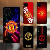 Samsung A22 4G phone case with black border MU Football Club
