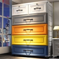 Multifunctional Wardrobe European Style Storage Cabinet with Wheels Simple Storage Drawer Organizer 