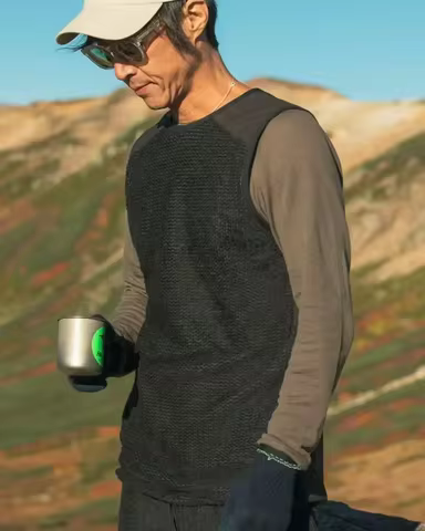 Yamatomichi Alpha Vest Outdoor Elfa Velvet Thermal Vest Versatile Lightweight Vest