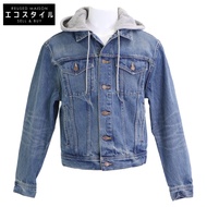 Celine [近全新/日本正品] 2Q472930F 連帽寬鬆卡車夾克， CELINE印花，S 碼 [二手]