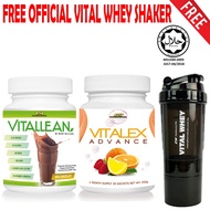 VitalLean @ Vital Lean Meal Replacement HALAL, 1kg,33 Ser, 92 Calorie, 0g Sugar+ Vitalex Advance Fat Burner + Shaker