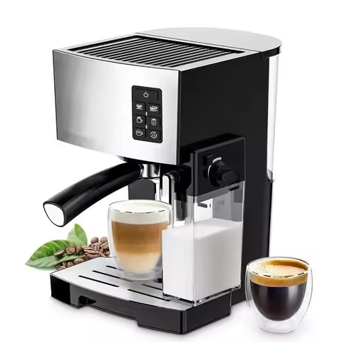 220V 1240W 1.4L Full Automatic Coffee Maker Household Small Italian Milk Maker Integrated 19bar High