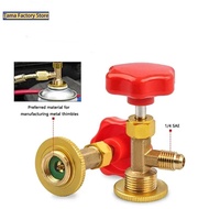 1 Pcs Dispensing Valve Bottle Opener 1/4 SAE Connector Mayitr Refrigerant Bottle Can Tap for R12 R22