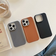 Matte Candy Color Lychee Pattern Leather Phone Case For Oneplus 13 13R 12R 11R Nord CE4 CE3 CE2 CE L