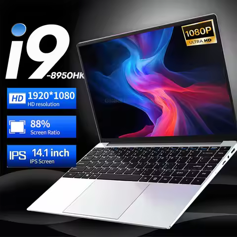 2025 New i9 PC Laptop Computer Windows 11 Pro Intel Core i9 8950HK 16GB 1TB Gaming Notebook Dual-Ban