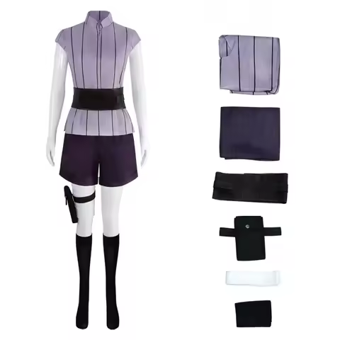 ABC123Animes Cosplay Costume Ninja Uniform Shorts Suits Wig Hyuga Hinata Outfits Women Halloween Car
