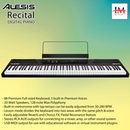 Alesis RECITAL Digital Piano 88 Key with Full-Sized Keys Official Warranty