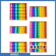 [Dolity1] Acrylic Gemstone Cube Stacking Game Gift Building Blocks Cube Blocks Set
