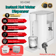 3 pin plug 即热式饮水机 XIAOMI 3L Instant Hot Water Dispenser Home Desktop Water Dispenser Mini Portable T