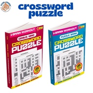 Books - CROSSWORD PUZZLE - BRAIN WORKOUT - Kid - Adult - Children - Book Set - Exercise Book - Activ