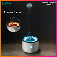 Volcanic Flame Aroma Diffuser Essential Oil 360Ml USB Portable Air Humidifier ในครัวเรือน Fog Essent