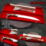 GOLOK SEMBELIH BAJA ELMAX BURL AMBOYNA