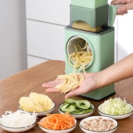3 in 1 Rotary Roller Manual Vegetable Cutter Grater Garlic Potato Fruit Food Multi Usage Shredder Gr