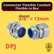 Anaconda Flexible Conduit Connector to Box DPJ | 3/8" 3/8 inch 3/8 dim 13mm