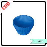 [10 PCS] CETAKAN CUPCAKE | CETAKAN PUDING KUE COKLAT | SILIKON BULAT CUPCAKE MUFFIN CUP CAKE BULAT |