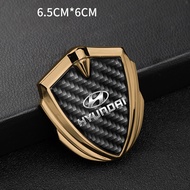 Miếng Dán Biểu Tượng Huy Hiệu Xe Hơi Kim Loại 3D Đề Can Trang Trí Cho Hyundai Solaris Ix35 I20 I30 I