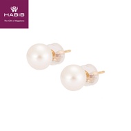 HABIB Freshwater Pearl Stud Earring in 375/9K Yellow Gold BE61564