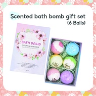 [Bubbly] 110g*6pcs Bath bomb Bubble Bath Essential Oil bubble bath bomb bath bombs for kids Bath ball for bathtub Fizzy Moisturizing Fresh Gift Box for Kids