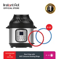 Instant Pot Duo Crisp 11-in-1 Air Fryer &amp; Electric Pressure Cooker (8 QT/7.5 L) with 8QT Coloured Sealing Rings