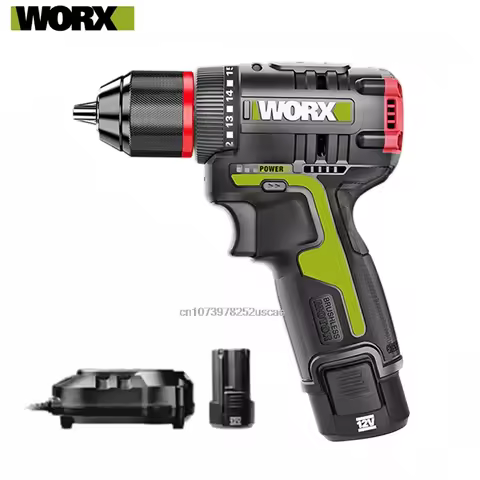 WORX WU130X Cordless Electric screwdriver Drill 12V 40Nm Brushless Motor for Home Improvement Carpen