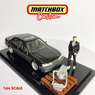 HITAM Custom Matchbox Package + Black Lexus LS400 Diorama / Custom Diecast / Custom Hotwheel