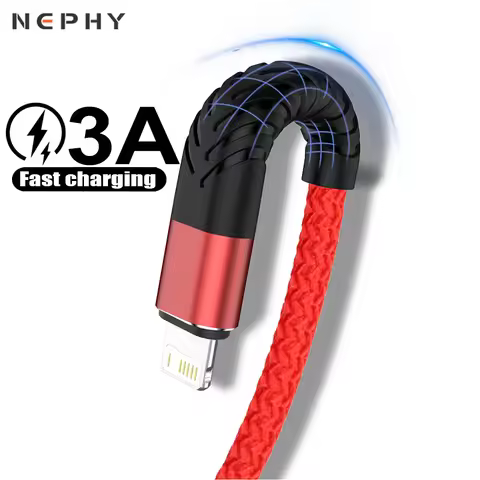 3m USB Cable For iPhone 14 13 12 11 Pro Max X XS 5 6 s 7 8 Plus SE Apple iPad mini Cell Phone 1m 2m 