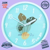 Jam Dinding Analog Dekorasi Rumah Bunga Flower BestSeller Alari 6788-1668 Murah Janda Bolong Origina