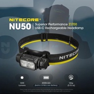 NITECORE NU50 1400Lumens Rechargeable Headlamp Powerful&Lightweitght Headlight built-in 21700 Batter