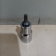 Wipro L-Socket Wrench / Star Bit Socket 1/2" T27 X 55